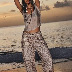 We The Free Good Luck Leopard Print Pants